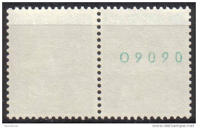 Zu 356R.01 ** / MNH O9090 Paire Gomme Blanche Zu Spécial 7,- à 20 % Voir Scans Recto/verso - Rouleaux