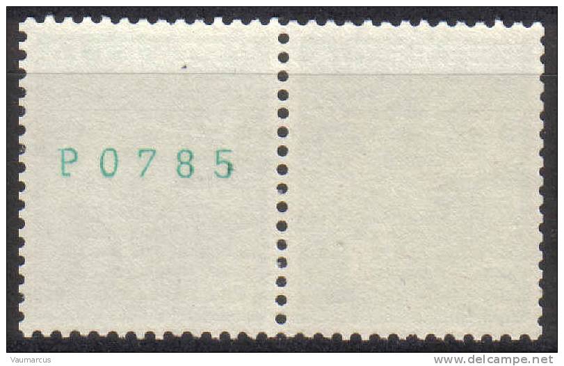 Zu 356R.01 ** / MNH P0785 Paire Gomme Blanche Zu Spécial 7,- à 20 % Voir Scans Recto/verso - Franqueo