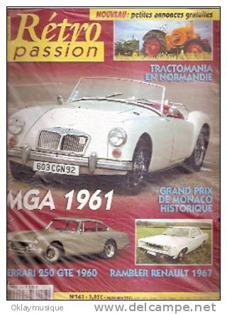 Rétro Passion N°143 (MGA 1961 Et Ferrari 250 GTE 1960) - Littérature & DVD