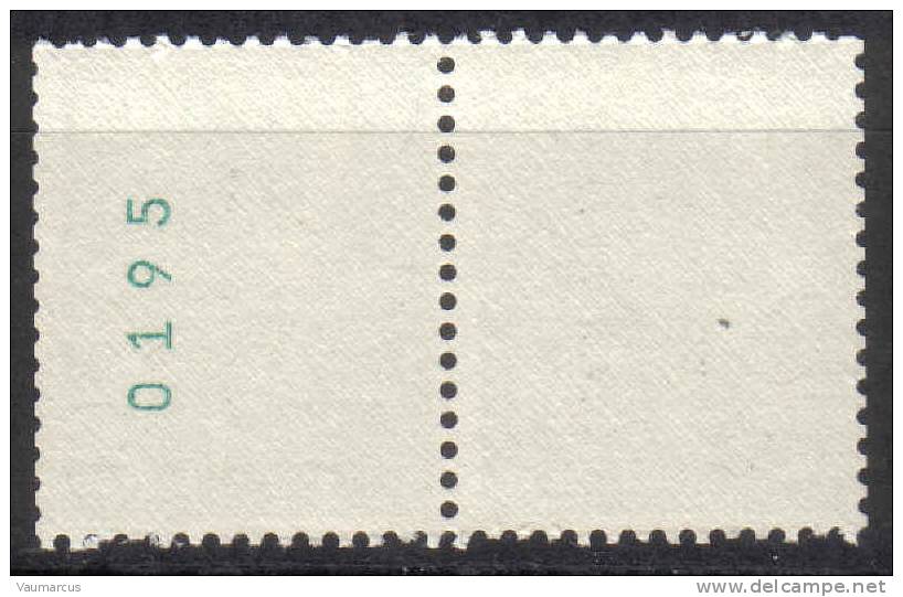 Zu 356RL.02 ** / MNH 0195 Paire Zu Spécial 4,25 à 20 % Voir Scans Recto/verso - Rollen