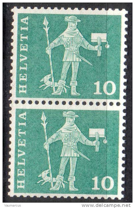 Zu 356RL.01 ** / MNH O6035 Paire Zu Spécial 5,25 à 20 % Voir Scans Recto/verso - Coil Stamps