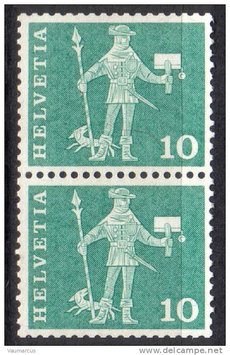 Zu 356RL.01 ** / MNH P1465 Paire Zu Spécial 5,25 à 20 % Voir Scans Recto/verso - Rouleaux