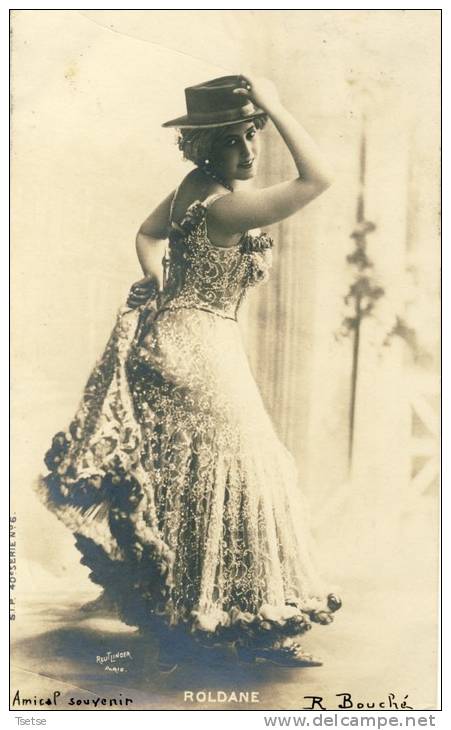 Artiste De Cabaret Et Courtisane : Roldane Par Reutlinger -Paris -1903 ( Voir Verso ) - Artistes