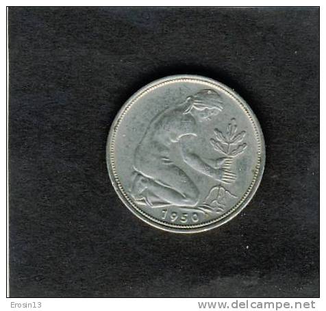 MONNAIE - ALLEMAGNE - 50 PFENNIG 1950 F - 50 Pfennig