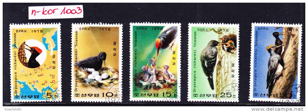 Nord-Korea  - 1978   -  Einheim. Spechte  -   Siehe Scan  (n-kor 1003) - Climbing Birds