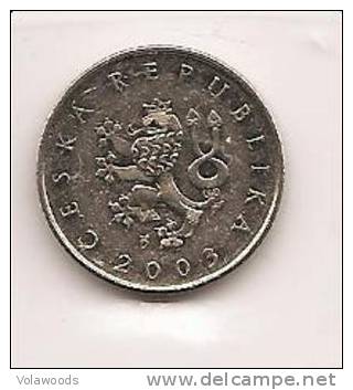 Repubblica Ceca - Moneta Circolata Da 1 Corona Km7 - 2003 - Tsjechië