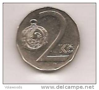 Repubblica Ceca - Moneta Circolata Da 2 Corone Km9 - 1994 - Tsjechië