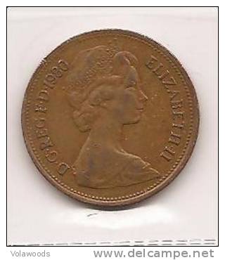 Regno Unito - Moneta Circolata Da 2 New Pence Km916 - 1980 - 2 Pence & 2 New Pence