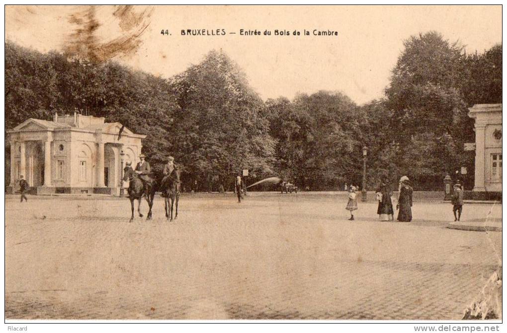 26638   Belgio,  Bruxelles,  Entree  Du  Bois  De La  Cambre,  NV  (scritta) - Bossen, Parken, Tuinen