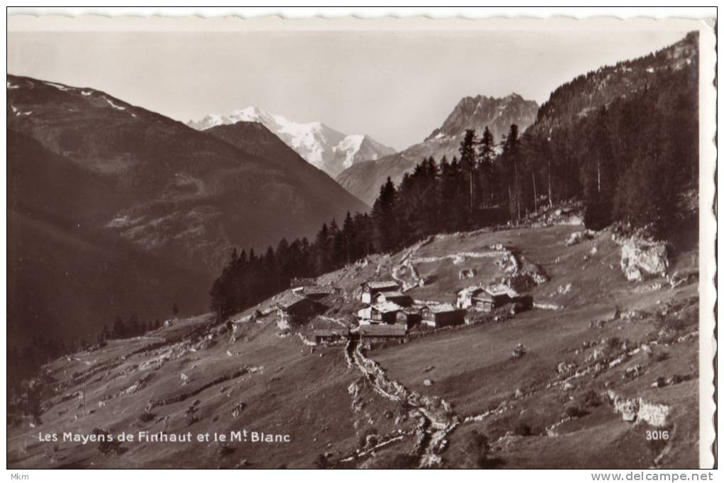 Les Mayens De Finhaut Et Le Mt.Blanc - Yens