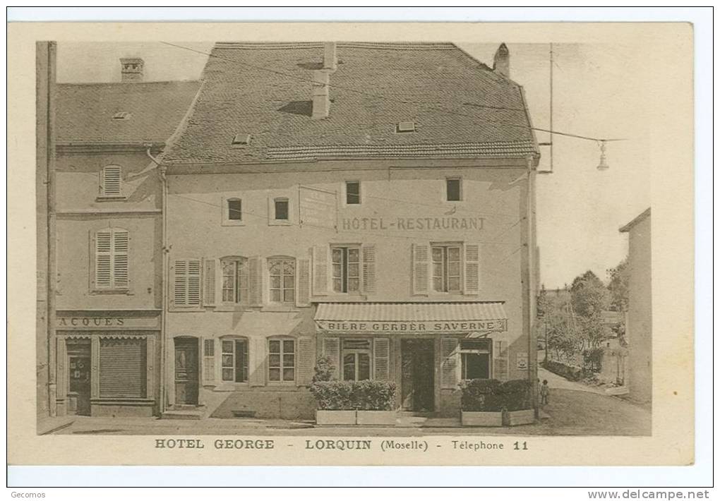CPA 57 - LORQUIN - Hôtel George.... - Lorquin