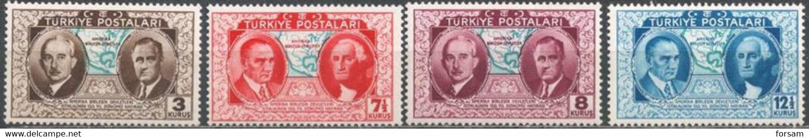 TURKEY..1939..Michel # 1047-1052...MLH...MiCV - 9 Euro. - Neufs