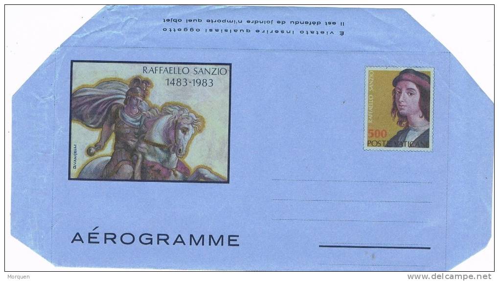 Aerogramme VATICANO . Raffaelo Sanzio - Airmail