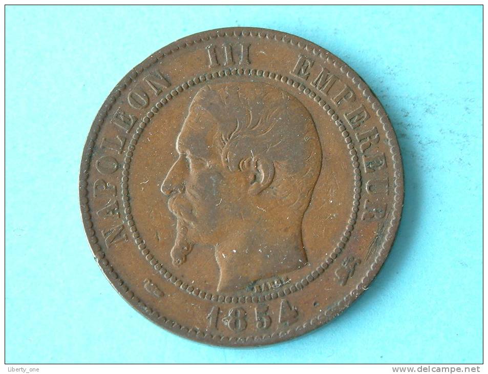 1854 D Lyon - 10 Centimes / KM 771.4 ( Uncleaned Coin - For Grade, Please See Photo ) ! - Autres & Non Classés