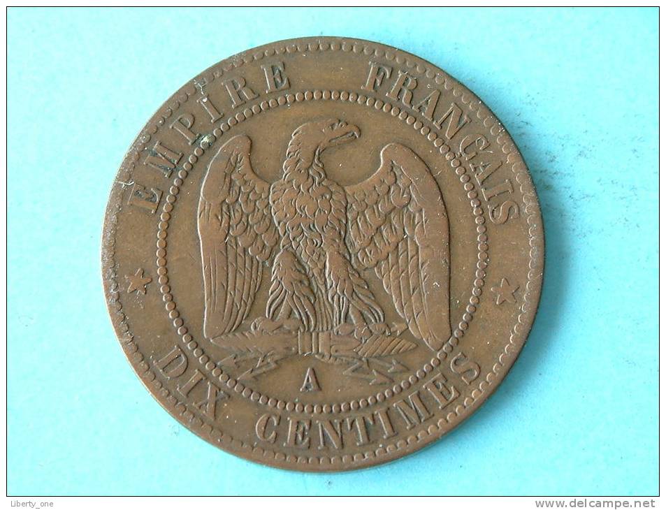 1861 A Paris - 10 Centimes / KM 798.1 ( Uncleaned Coin - For Grade, Please See Photo ) ! - Autres & Non Classés