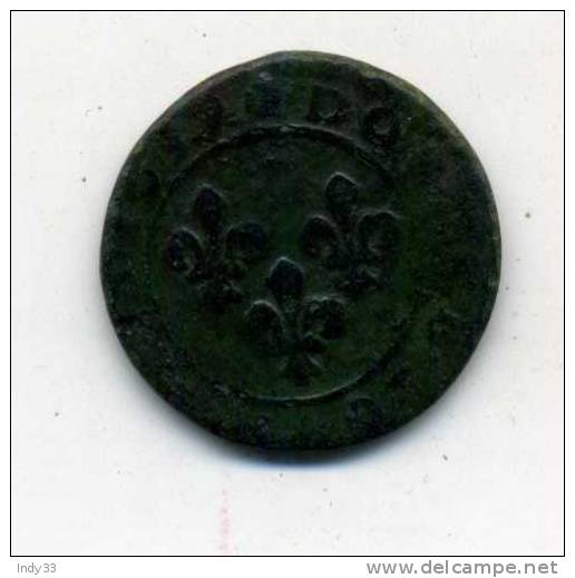 - FRANCE . LOUIS XIII . DOUBLE TOURNOIS   . - 1610-1643 Louis XIII The Just