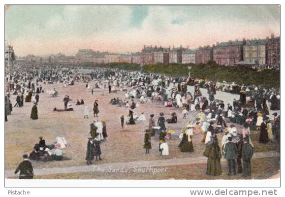 Vintage 1908 - England - Lancashire Southport  - Sands - Animated - Good Condition - See 2 Scans - Southport