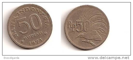 50 Rupiah - Indonésie - Cupro Nickel - TTB - 1971 - KM 35 - Indonesia