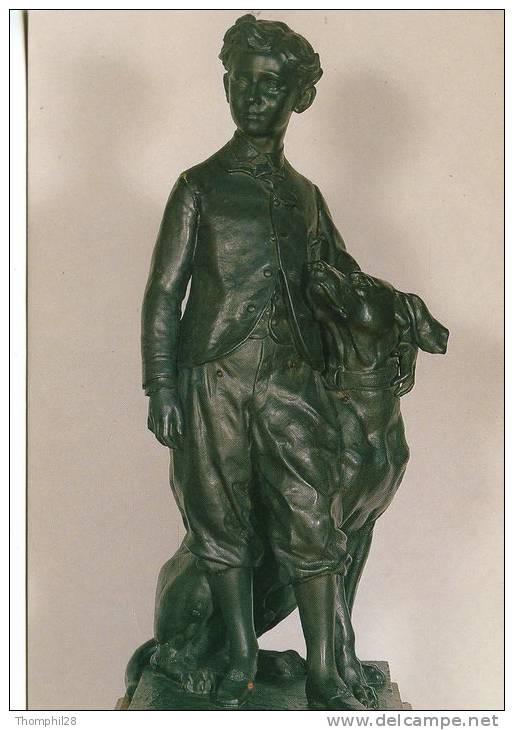 NAPOLEON Eugène-Louis-Jean-Joseph, Prince Impérial Avec Son Chien - Bronze Par CARPEAUX - TBE, Neuve, 2 Scans - Sculptures