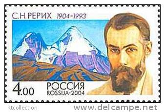 Russia 2004 Birth Centenary Of S.N. Rerikh Painter ART Famous People Portrait Art Painting Mountain MNH Michel 1209 - Collections