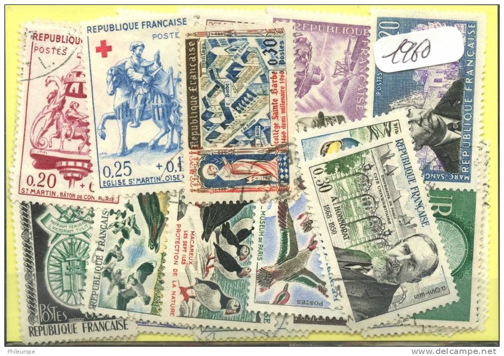 France  Années Completes (o) 1960 (53 Timbres) - 1960-1969