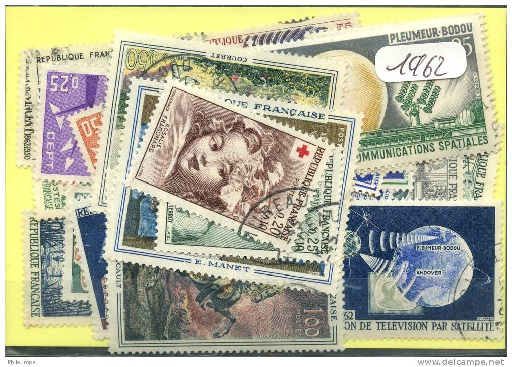 France  Années Completes (o) 1962 (49 Timbres) - 1960-1969