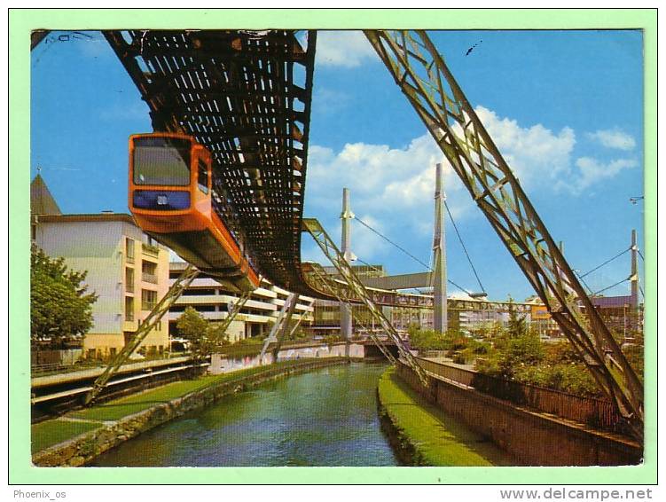 GERMANY  - Wuppertal - Barmen, The Schwebebahn Floating Tram, Year 197? - Wuppertal