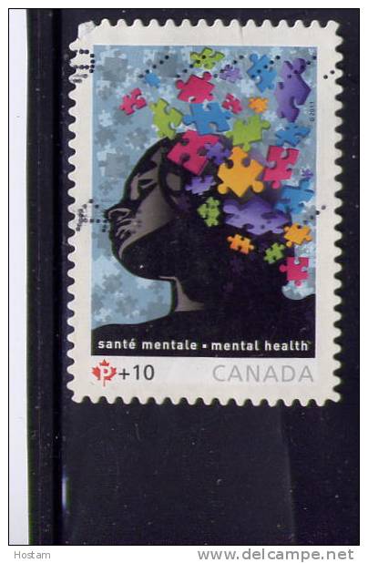 CANADA, 2011,USED B 17, SANTE MENTALE , USED   WYSIWYG - Used Stamps