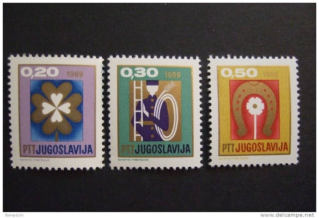 YOUGOSLAVIA  1968   MICHEL 1313/15  YVERT  1136/38  MNH **   (P17-005) - Unused Stamps