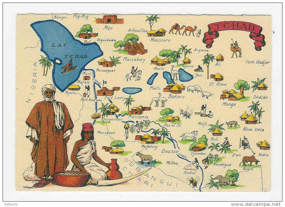 TCHAD - Carte Géographique - BARRE DAYEZ - Tschad