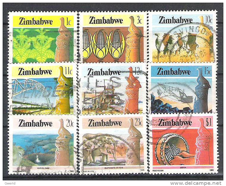 Zimbabwe N° YVERT 83 84 87 88 89 91 94 95 102 OBLITERE - Zimbabwe (1980-...)