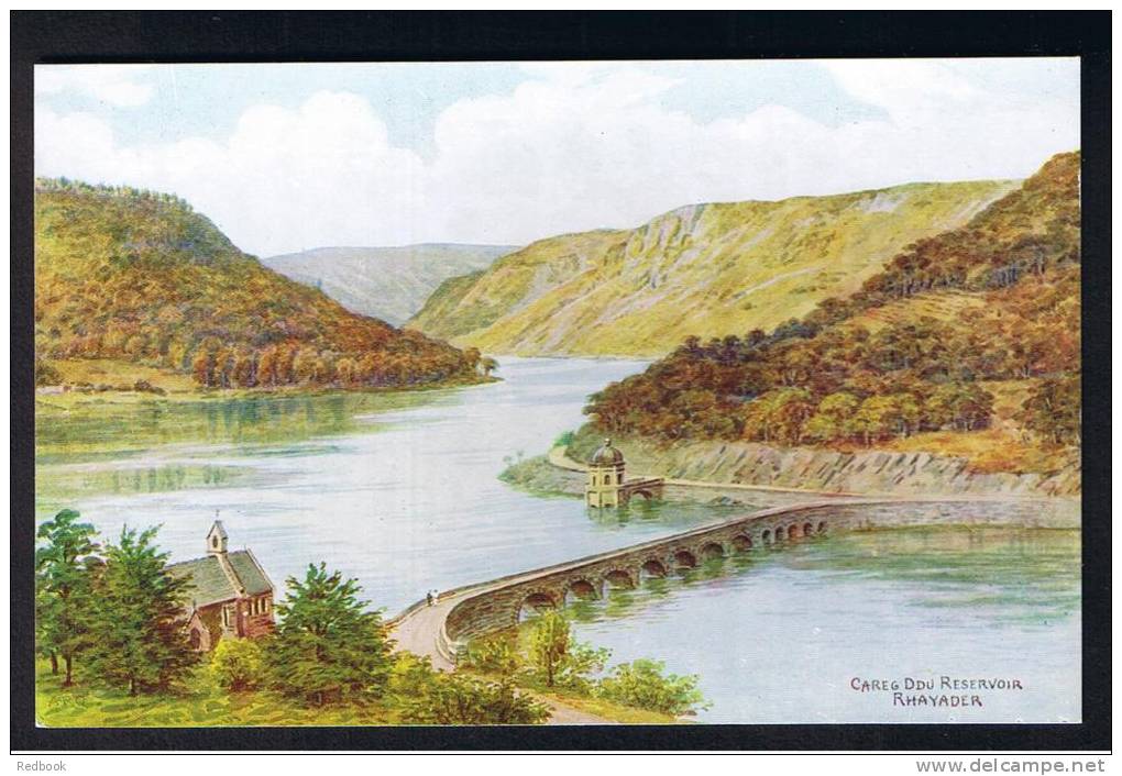 RB 847 -  J. Salmon Postcard Careg Ddu Reservoir Rhayader Radnorshire Wales - Radnorshire