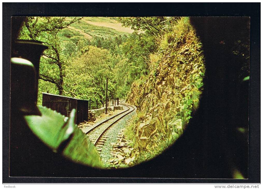 RB 847 - Judges Postcard Driver's Eye View Of Railway Line Approcahing Nant Gwernol Merionethshire Wales - Merionethshire