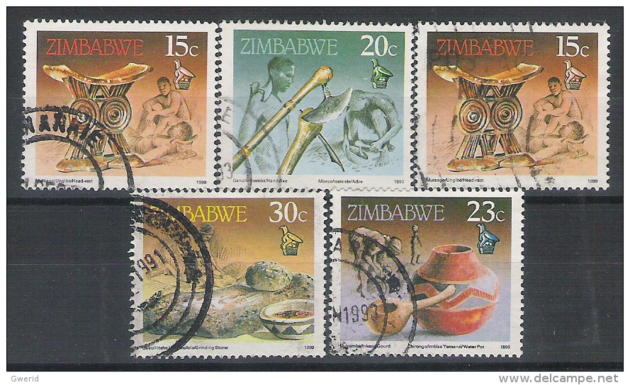 Zimbabwe N° YVERT 198 199 201 203  OBLITERE - Zimbabwe (1980-...)