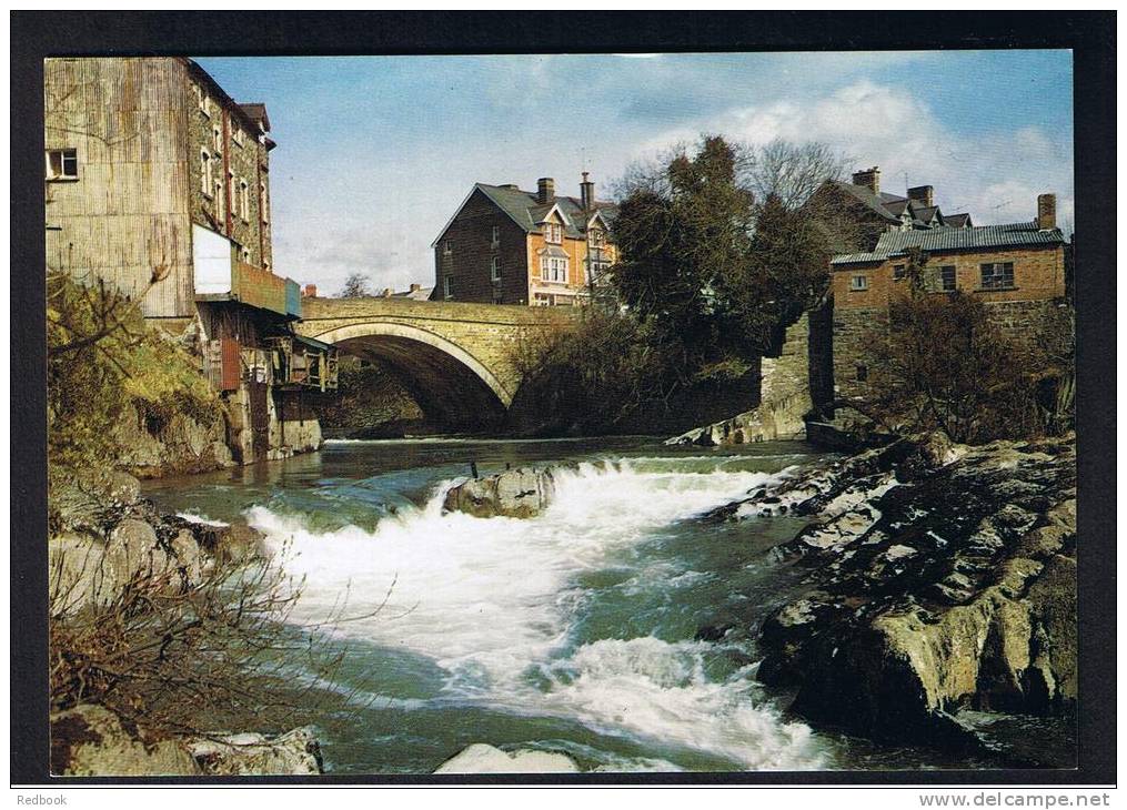 RB 847 -  Postcard River Wye &amp; Bridge At Rhayader Radnorshire Powys Wales - Radnorshire