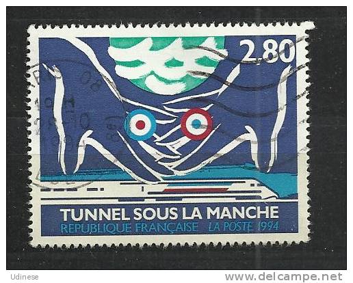 FRANCE 1994 - CHANNEL TUNNEL 2.80 - USED OBLITERE GESTEMPELT USADO - Gebraucht