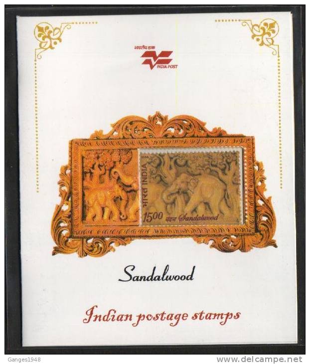 India  2006  SCENTED ELEPHANT STAMP BOOKLET  MAMMOUTH # 00100 Inde Indien - Ungebraucht