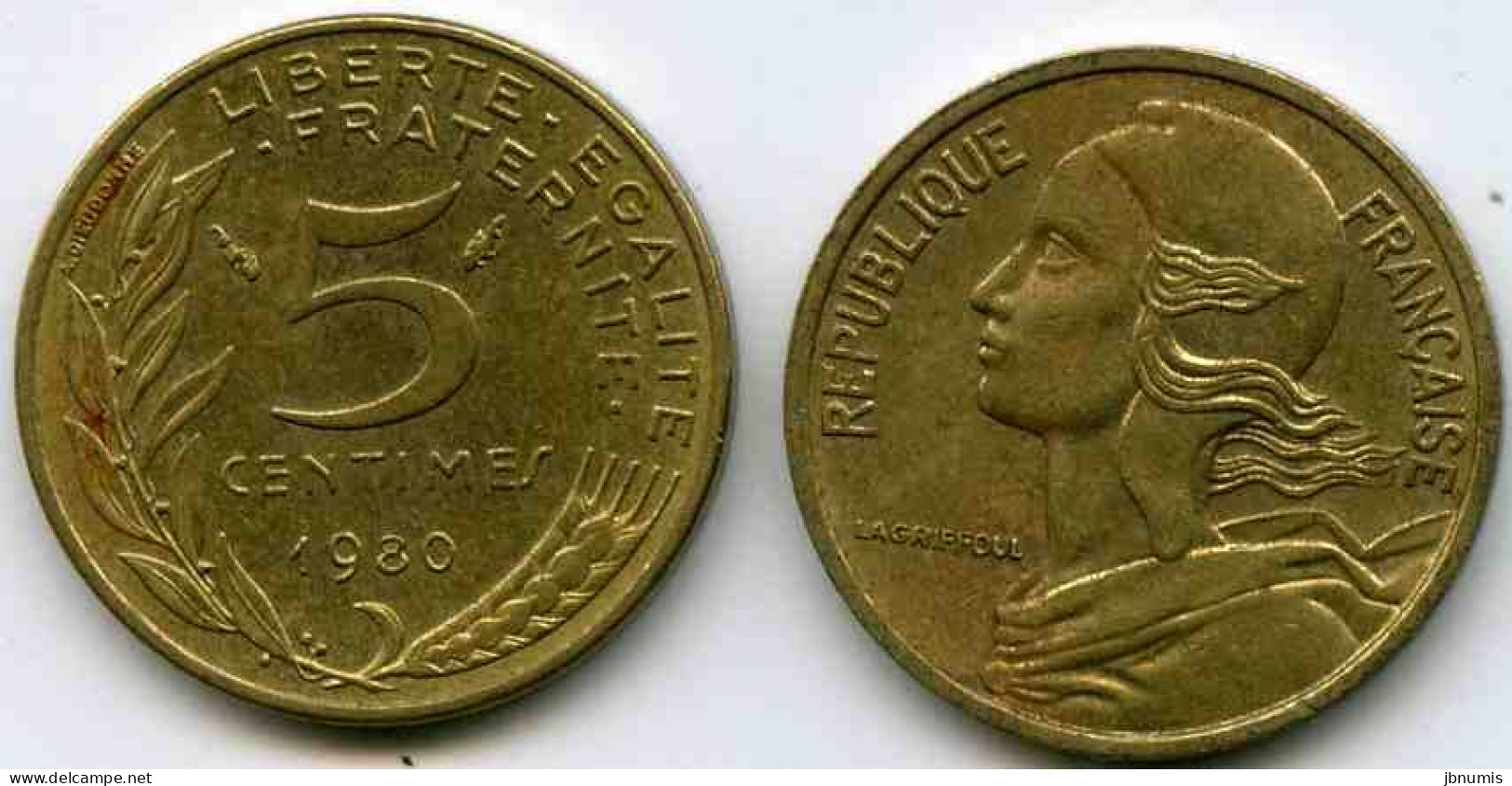 France 5 Centimes 1980 GAD 175 KM 933 - 5 Centimes