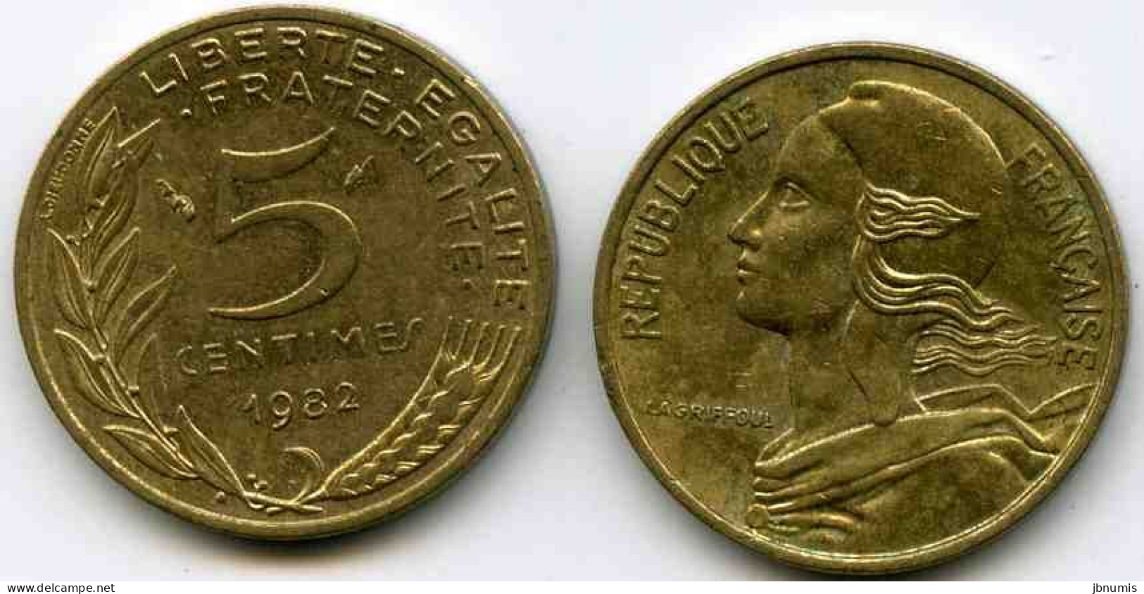 France 5 Centimes 1982 GAD 175 KM 933 - 5 Centimes