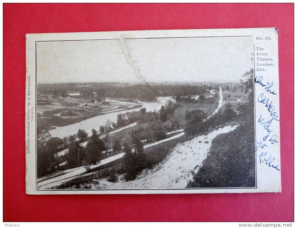 Canada > Ontario > London--- The Thames River      1904 Cancel--- Ref-455 - London