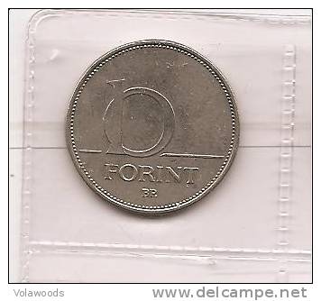 Ungheria - Moneta Circolata Da 10 Fiorini Km695 - 1994 - Hungría