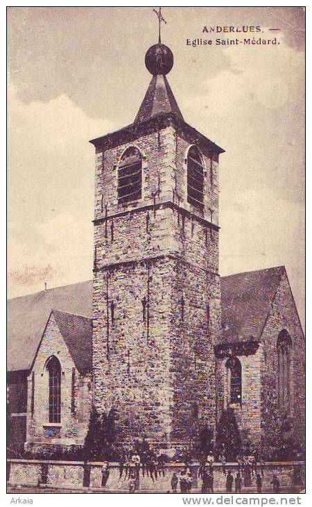 ANDERLUES = Eglise Saint-Médard (écrite) 1922 - Anderlues