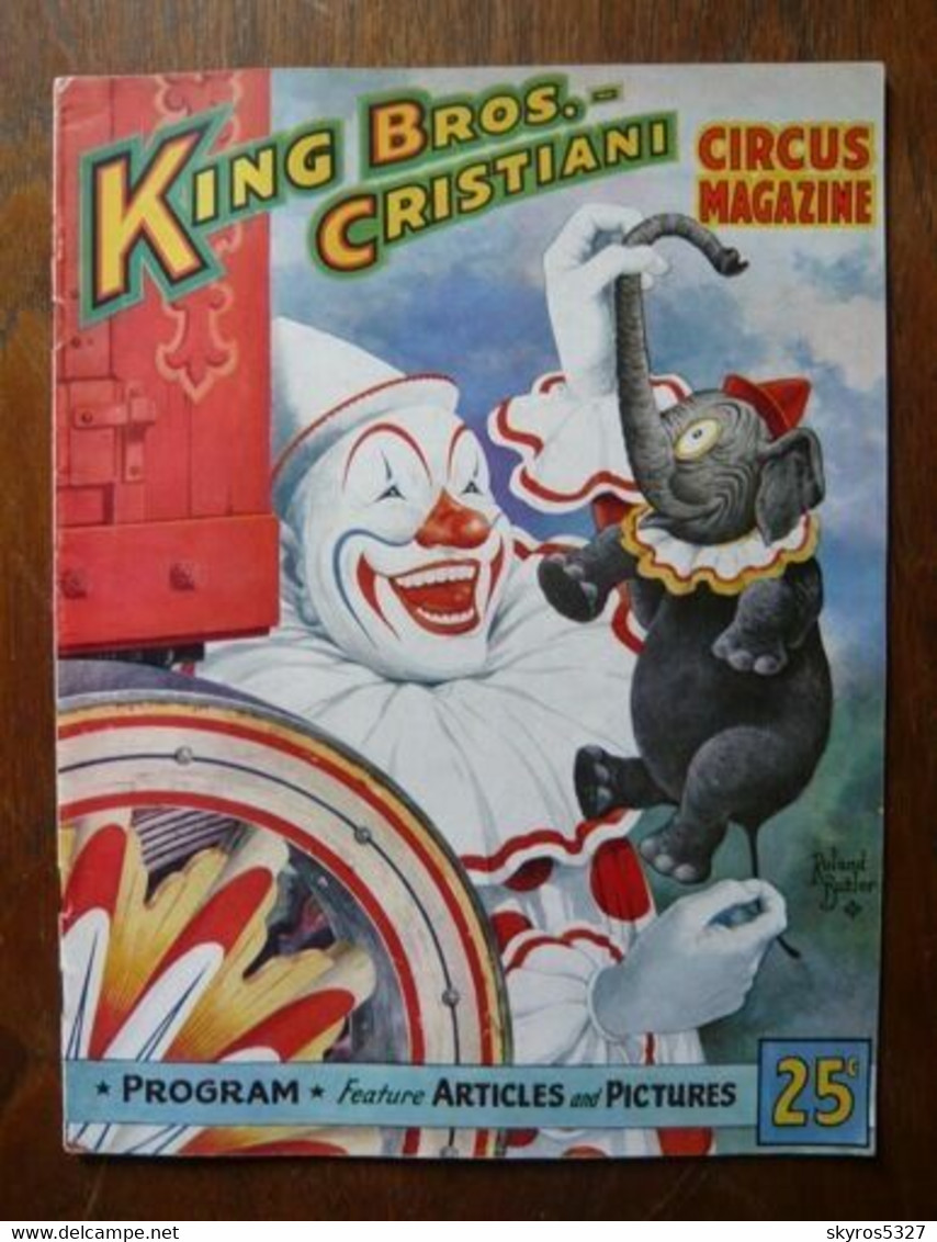Programme De Cirque De King Bros. & Cristiani Circus Season 1953 - Andere & Zonder Classificatie