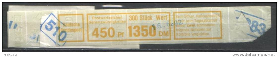 Germany - Verschlußbanderole Mi-Nr 1623 (j400) - Rollenmarken