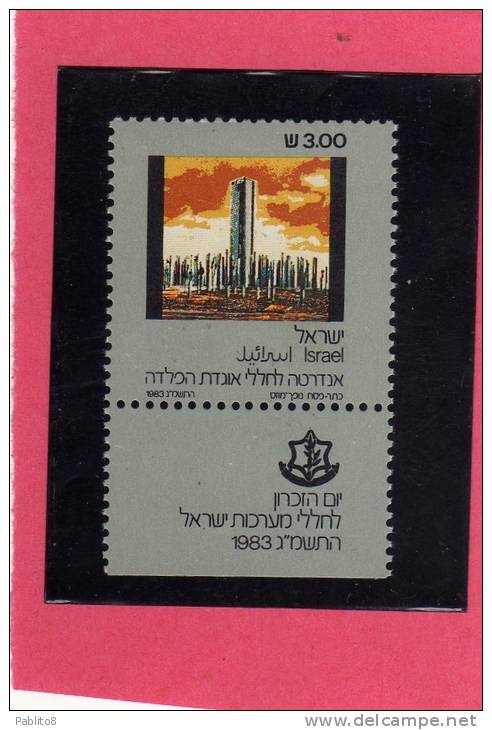 ISRAELE  1983 GIORNATA DELLA MEMORIA MNH  - ISRAEL MEMORIAL DAY - Neufs (avec Tabs)