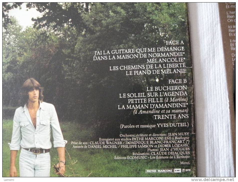 Yves Duteil - Les Titres Sur Photos / Album 1979 - Collector's Editions