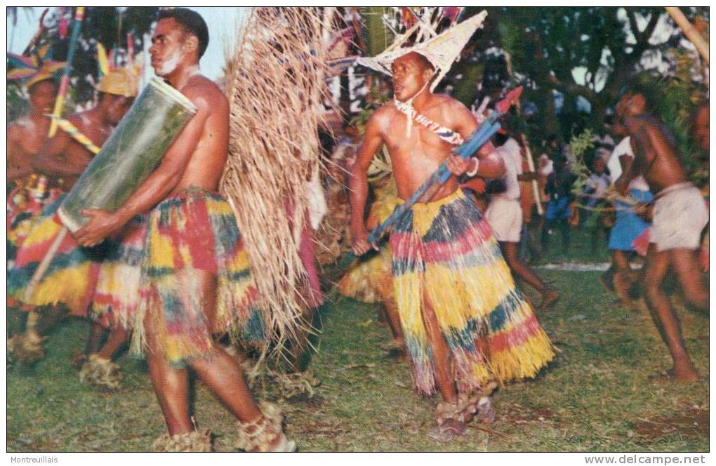 VANUATU, Ex Nouvelles Hébrides, New Hébrides, Ambrym Ceremonial Dance, Jamais Voyagée, Superbe - Vanuatu