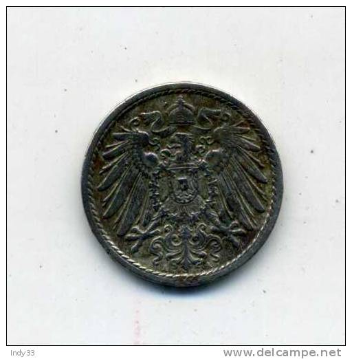 - ALLEMAGNE . 5 PF. 1913 . - 5 Pfennig