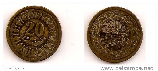 20 Millim – Tunisie – 1380-1960 – Cuivre – Etat TB – KM 307 - Tunisie