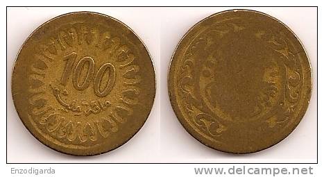 100 Millim – Tunisie – 1380-1960 – Cuivre – Etat B – KM 309 - Tunesië